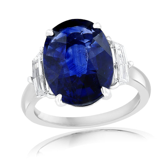 Oval Cut Sapphire Ring