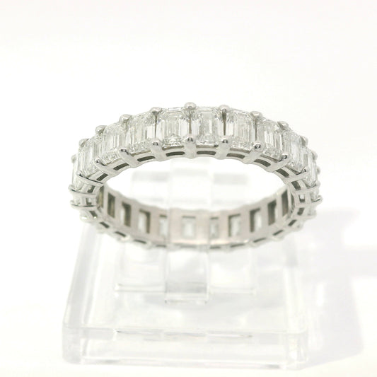 Emerald Cut Eternity Band