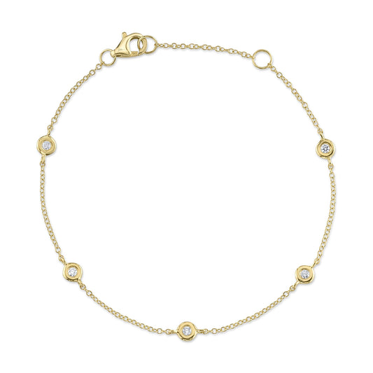 Yellow Gold Diamonds By The Yard Bracelet