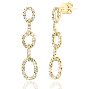 Diamond Link Earrings