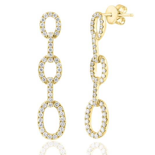 Diamond Link Earrings