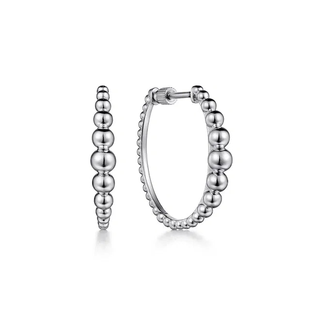 925 Sterling Silver Classic Hoop Earrings