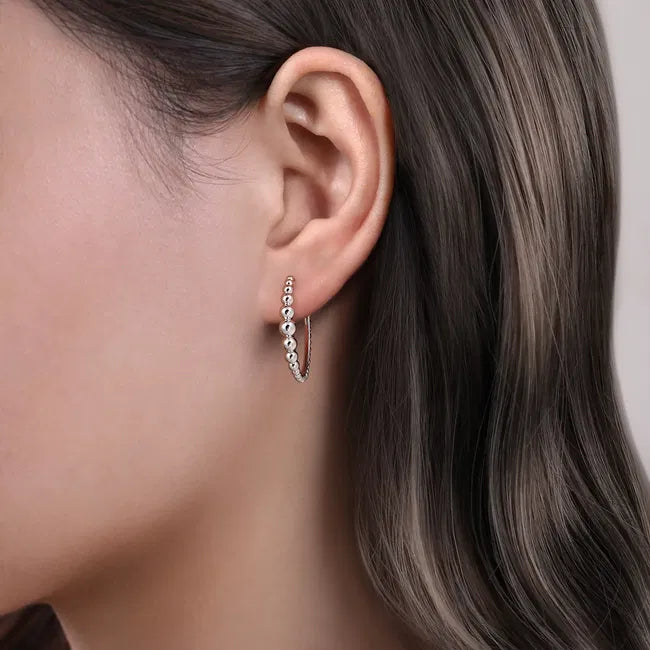 925 Sterling Silver Classic Hoop Earrings