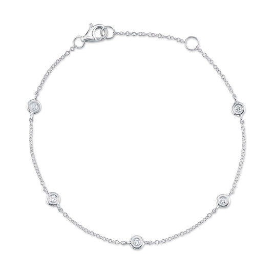 White Gold Diamonds by The Yard Bracelet