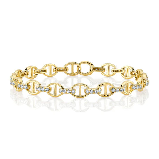1.17ct Yellow Gold Diamond Bracelet
