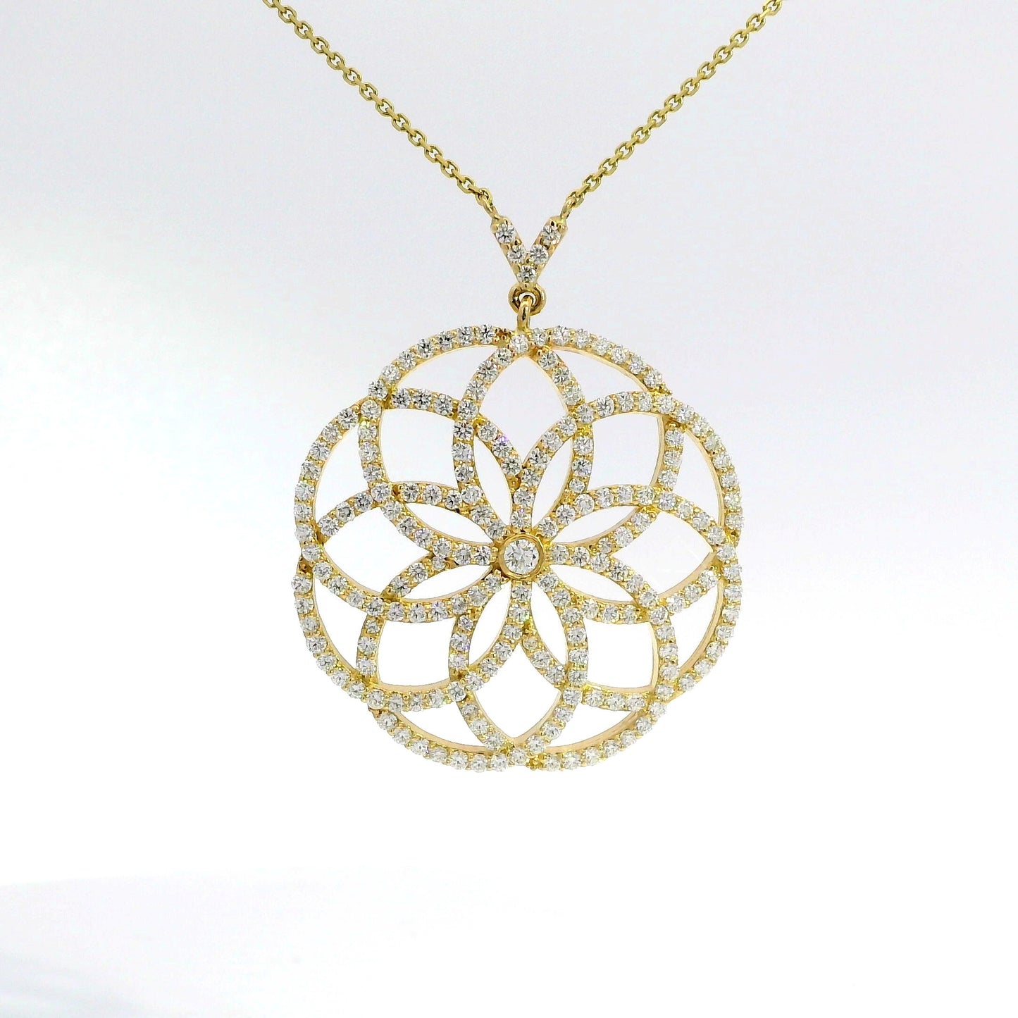 14k yellow Gold Medallion Pendant