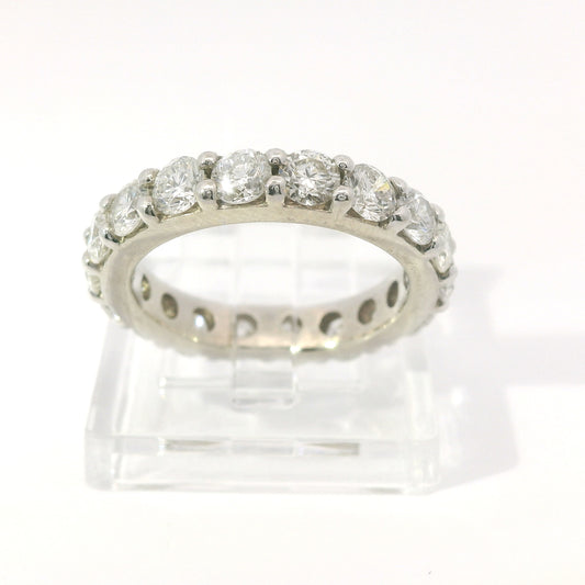 White Gold Eternity Band With .15ct Round Diamonds