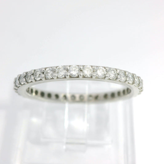 White Gold Eternity Band With .02ct Round Diamonds