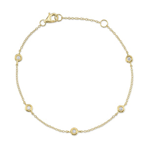 Yellow Gold Diamonds By The Yard Bracelet